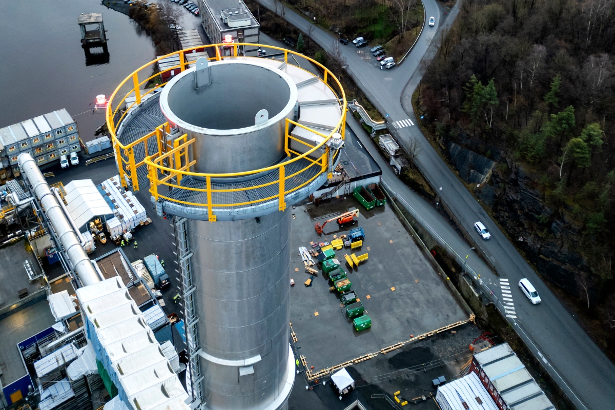 The Big Catch unit at Heidelberg Materials' Brevik cement plant in Norway